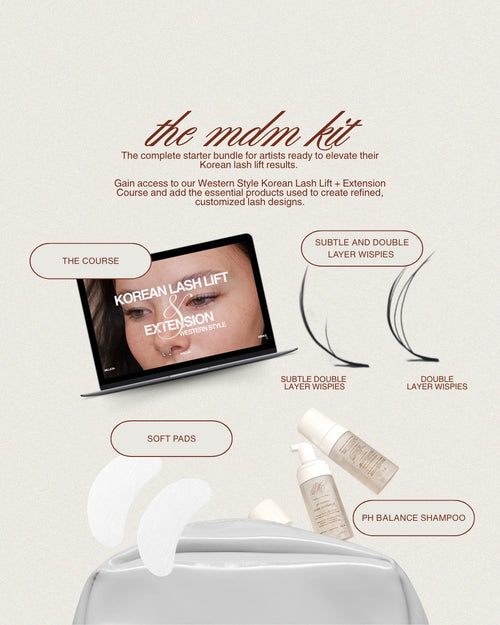 MDM Korean Lash Lift + Extensions Kit (Western Style)