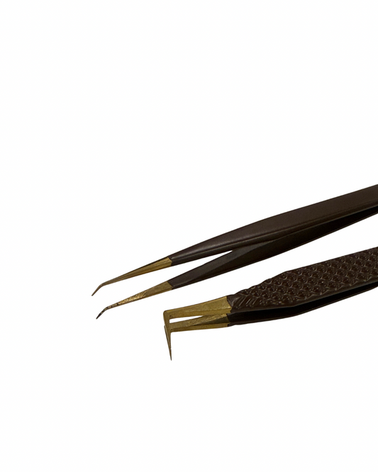 Brown Tweezer Duo